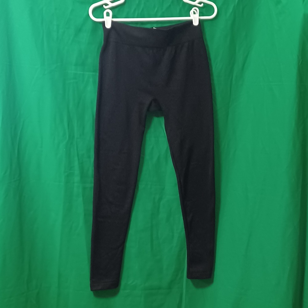Lemon Black High Waisted Leggings Size‎ Medium 6854002 Seamless Stretch